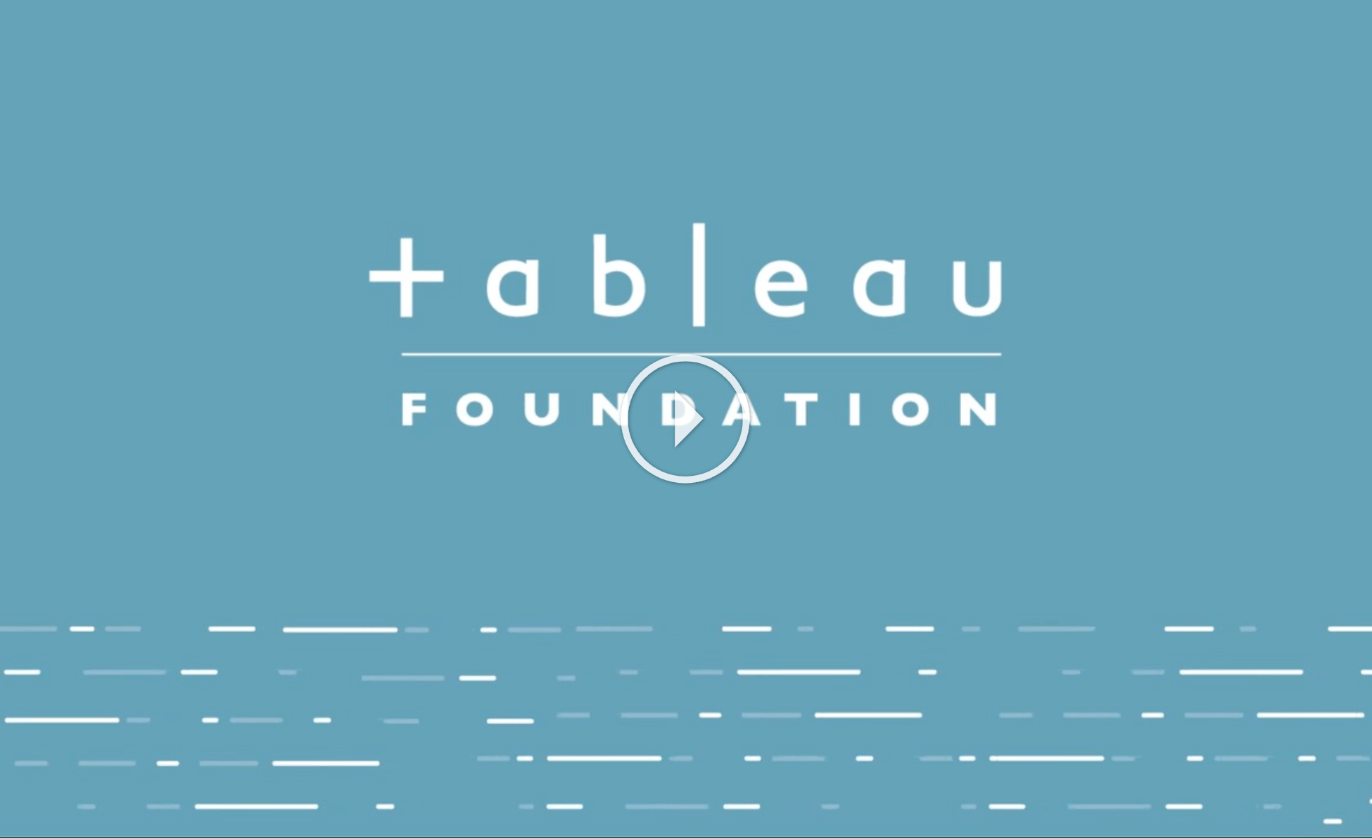 Tableau Foundation Virtual Summit 2021