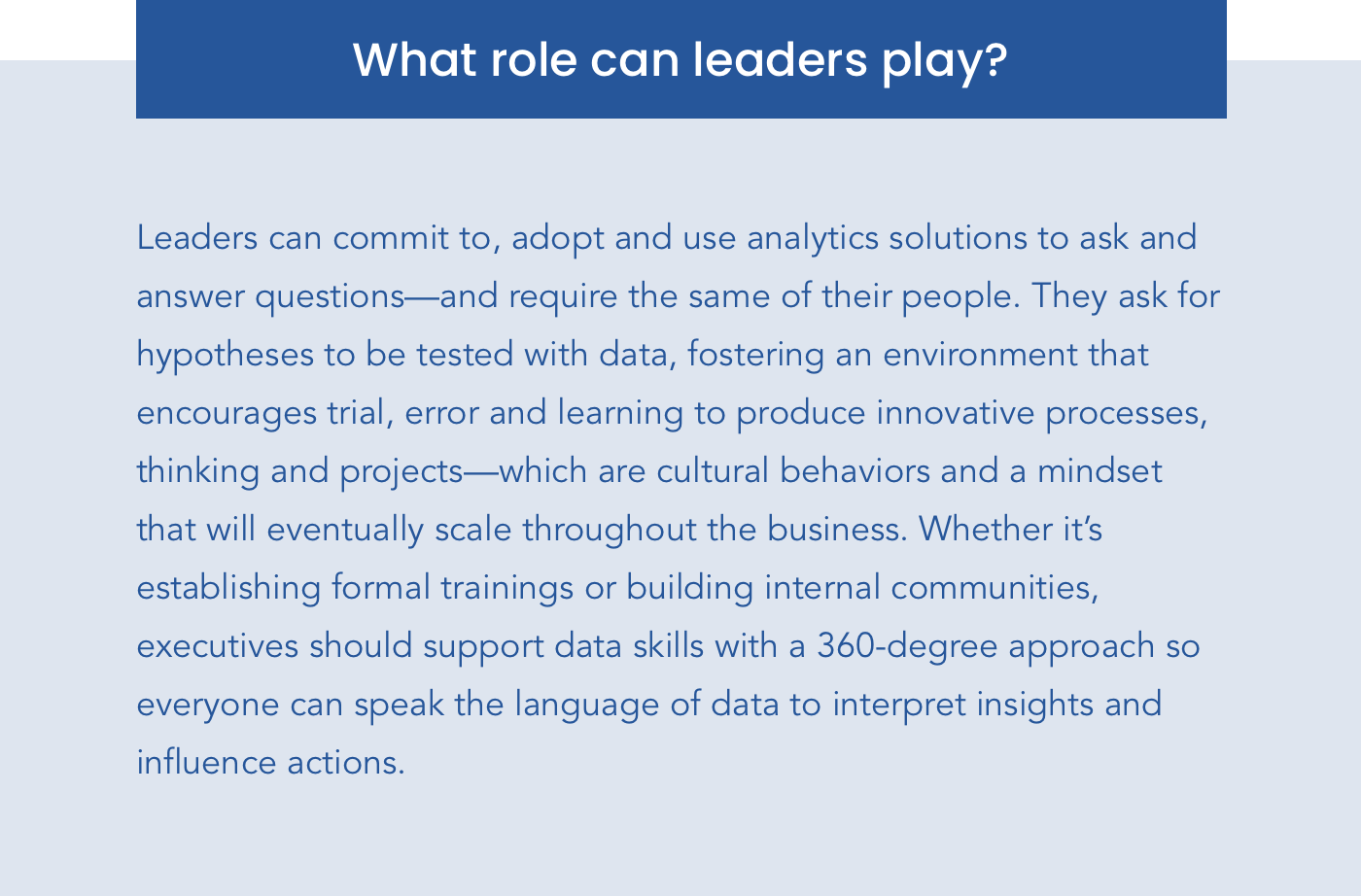 Tableau: What role can leaders play